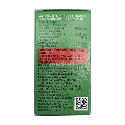neosporin h ear drops 5 ml